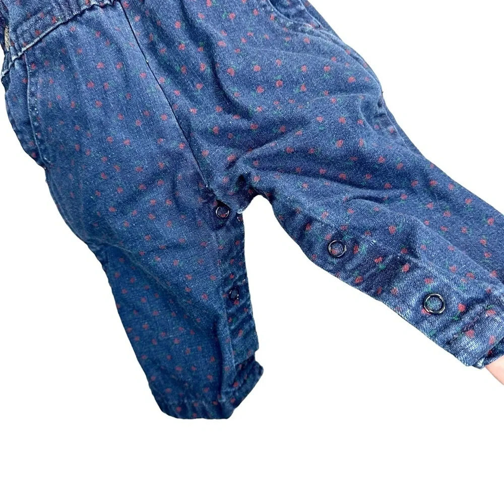 OshKosh B’Gosh Vestback Rose Denim Overalls